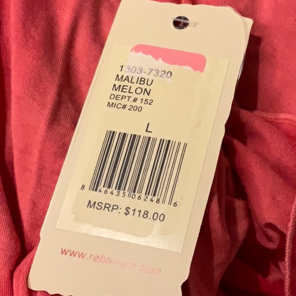 Reba Coral Maxi Dress. Malibu Melon. On/off Shoulder. NWT. Size Large. - Picture 7 of 11